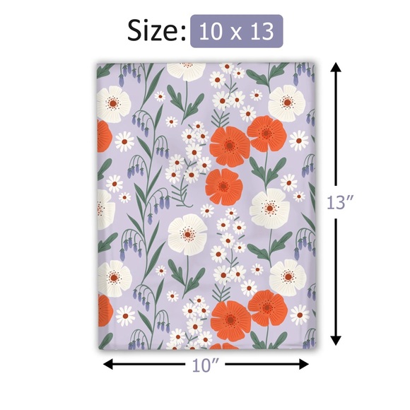 Floral Fields Poly Mailers 10x13 Pack of 25 - Picture 9 of 12